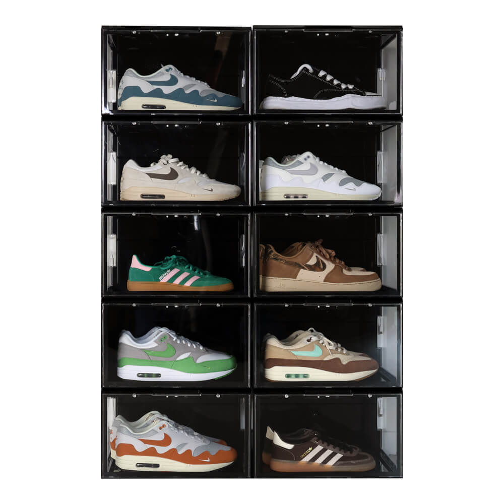 Sneakerbox LED zwart 10-pack