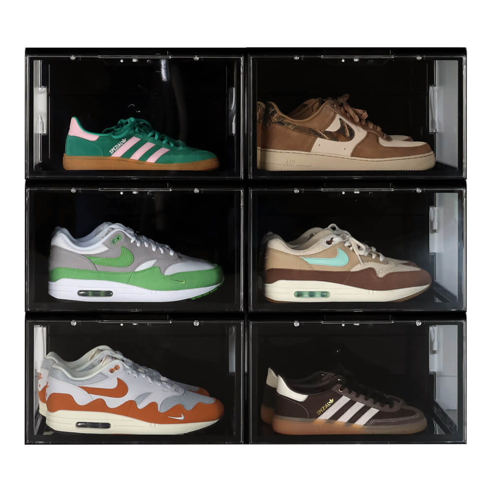 Sneakerbox LED zwart 6-pack